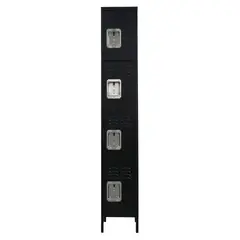 GENERICO - Casillero metálico black: 1 cuerpo 4 puertas - Linea Black
