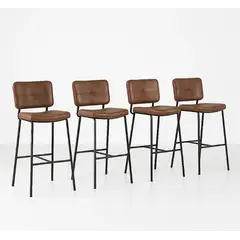 HABITA2 CHILE - Pack 4 Silla de Bar Coffee 68 cm