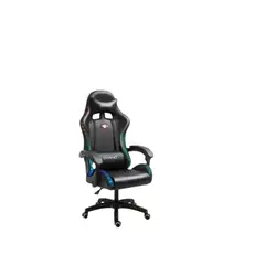 GENERICO - Silla De Escritorio Gamer Ergonómica Luz Led Rgb Masajeador COLOR NEGRO