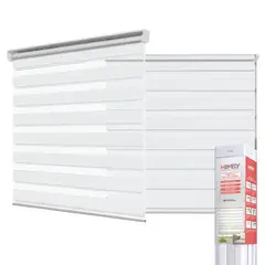 HOMELY - Cortinas Roller Duo 100% Dia y Noche Zebra 150x200cm