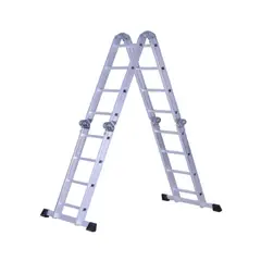 PRORAMP - Escalera articulada aluminio 16 peldaños multiproposito