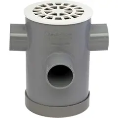 VINILIT - Pileta pvc sanitario gris 110mm 3 salidas 50/40mm