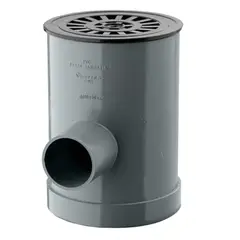 HOFFENS - Pileta PVC sanitario gris 110mm salida 50/40mm
