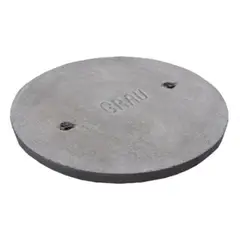 GRAU - Tapa alcantarillado hormigon 60mm redonda