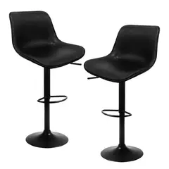 HOMELY - Taburete Silla De Bar Altura Regulable Cocina Americana 80cm X2