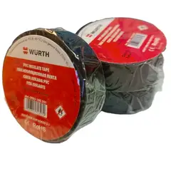WURTH - Pack x3 Cinta Aislante Aisladora 18mm 5m 0,13 mm
