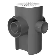 HOFFENS - Pileta PVC universal sanitario gris 100x75x50x40mm