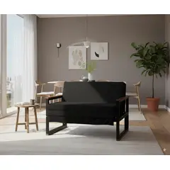 RECUTEX - SOFA FUTON FOLK 2PZA NEGRO