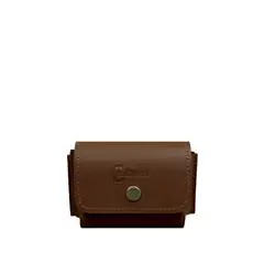 CRAFTMEN - Juego Porta Naipe de Cuero Café Oscuro