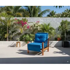 RECUTEX - SILLON CAMA RANCO-AZUL