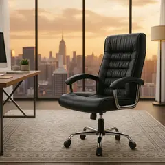 SPACE HOME - Silla Magnum Ejecutiva de Oficina Ergonomica Negra