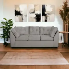 MUEBLES MPR - Sofa Bonsai Felpa 3 cuerpos