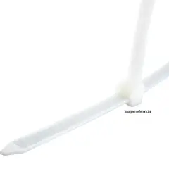LEXO - Amarra cable 200x3,6mm blanco bl 100un