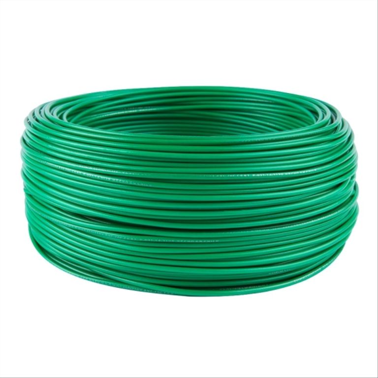 Alambre genlis nya 15 mm verde h07v-u rollo 100mt