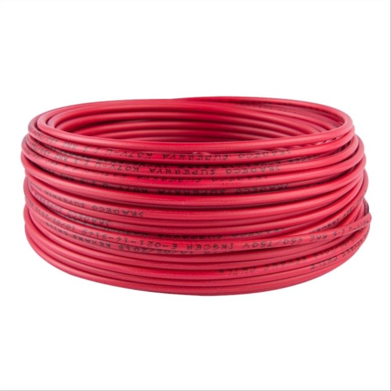 Alambre genlis nya 2,5 mm rojo h07v-u rollo 25mt