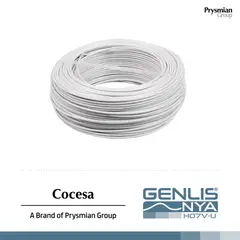 COCESA - Alambre genlis nya 2,5 mm blanco h07v-u rollo 50mt
