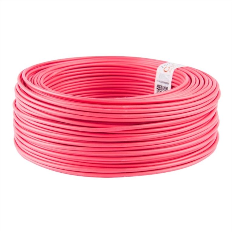 Alambre genlis nya 2,5 mm rojo h07v-u rollo 100mt