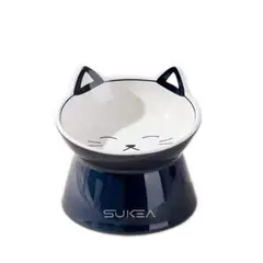 SUKEA - Plato De Ceramica Para Mascotas Perro Gato Con Detalles