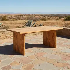 DECO EXTERIOR - Mesa Comedor Zanzibar 180 cm Madera Teka