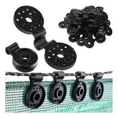 GENERICO - Ganchos Clips Para Malla Raschel Malla Sombra 100 Piezas