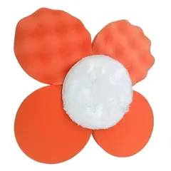 GENERICO - Set 7 Accesorios Pulido Auto Discos Esponja Base Y Adaptador