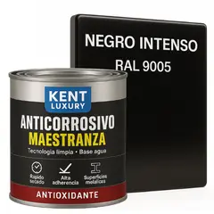 KENT - Anticorrosivo Maestranza Antioxido Base Agua 14G metal Negro