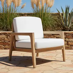 DECO EXTERIOR - Sofa de exterior Santerra 1 cuerpo - madera Teka