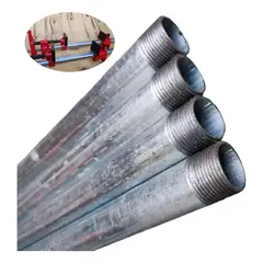 GENERICO - X4 Tubos Galvanizados 12mt Para Prensa Tubo 34