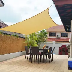 GENERICO - Lona Toldo Vela Sombra 3x3m Malla Hpde Anti Uv Cuadrado