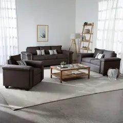 MUEBLES COTTONI - Living 3.2.1 Sicilia Tela Gris