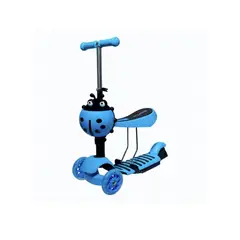 GENERICO - Scooter Monopatín 3 En 1 Ajustable Niño Niña Chinita Luces Led Variedades