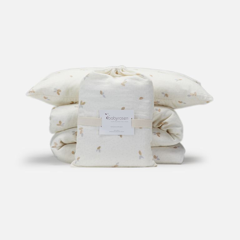 BABYROSEN Funda Plumón Cuna Muselina Reversible Cacao
