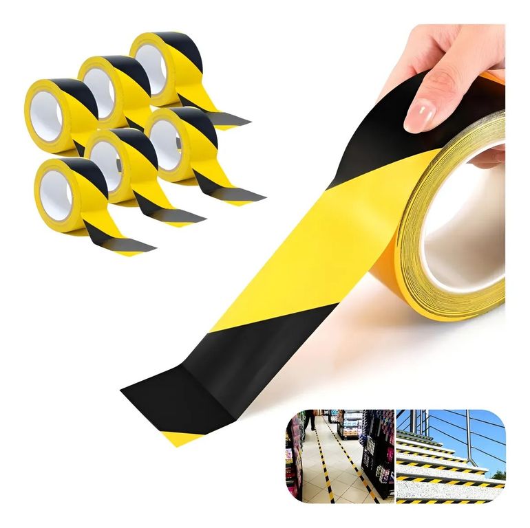 6pcs Cinta Seguridad Demarcacion Cinta Delimitadora Huincha