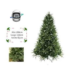 BIGBAMSPACE - Arbol de Navidad 180cm Hojas Ramas