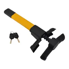 ATURE - Cerradura De Volante T Profesional Metal Amarillo Reforzado