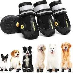 WELDMON - Zapatos Impermeables Para Perros talla 4 -Negro