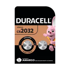DURACELL - Pila 2032 2 pilas CR2032 3V batería de litio
