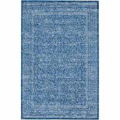DECO2DAY - Alfombra Geil BMF108B-5-NW-5X8 - 160x230 cm - Azul