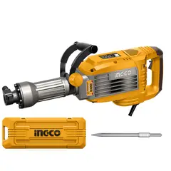 INGCO - Martillo Demoledor Industrial Electrico Sds Hex 14Kg 1700W/50J Pdb170068