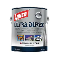 LANCO - Esmalte 3x1 Ultra Durex Anticorrosivo Blanco 1 GL