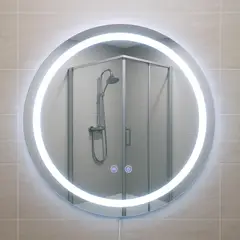 JOYTEK - Espejo Redondo Touch con Luz Led 3 colores - 60 cm de Diámetro