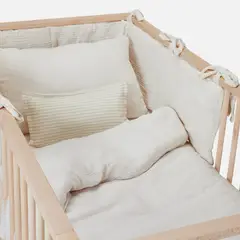 BABYROSEN - Protector De Cuna Muselina Crudo