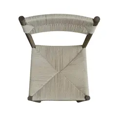 GENERICO - Pack 2 Sillas Comedor Madera Asiento Cuerda Natural LF9-86