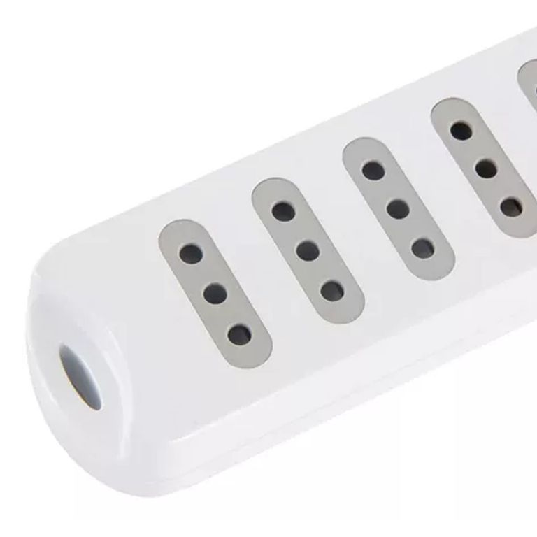 ALARGADOR 6 TOMAS Y 2 USB, 15 METROS SWITCH ON/OF BLANCO