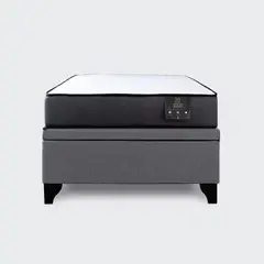 IVI HOME - Cama Baúl 1.5 plazas Athenas apertura horizontal gris