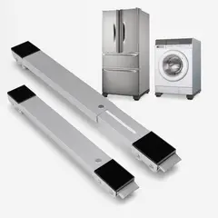 GENERICO - Soporte Movilizador Ruedas Lavadora Refrigerador Ajustable