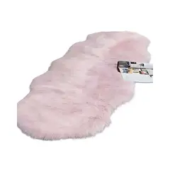 GENERICO - ALFOMBRAS DECORATIVAS IMITACION PIEL DE CONEJO ROSA