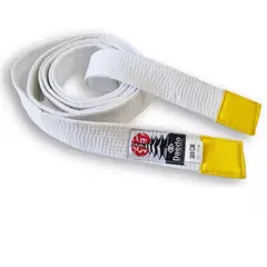 DAEDO - CINTURON BLANCO PUNTA AMARILLA 245 CMS.