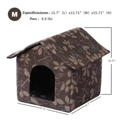 WELDMON - Cama Para Mascotas Gato Y Perro impermeable al aire libre-M