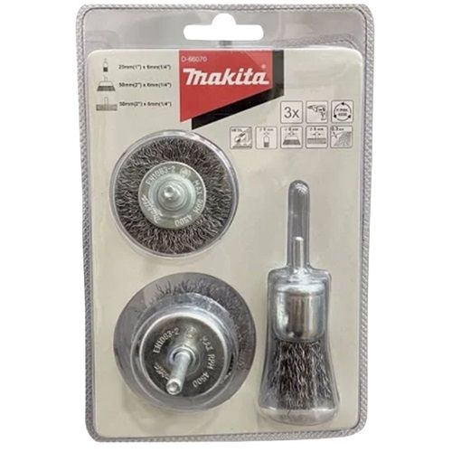 Set de gratas toma 1/4 para taladro 3 unidades D-66070